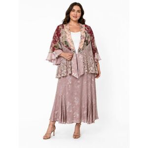 Violet Kay 2pc Skirt Jacket Set Womens XL Pink Lace Embroidered Fairycore Boho